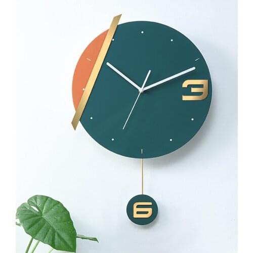 Living Room Northern European Style Home Fashion Creative Art Decoration Modern Simple Iron Style Silent Wall Clock