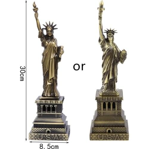 USA Landmarks Statue of Liberty Metal Model Desk Decoration Gadget Craft Gift Dropship
