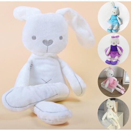 Kawaii Bunny Plush Toys Soft Stuffed Animal Rabbit Doll Toy For Children Infant Sleeping Mate Baby Appease Toy Kids Easter Gift