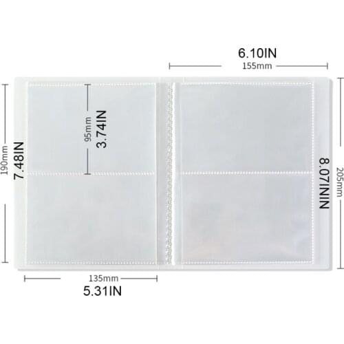 Q1QD Art Nail Sticker Binder Book Plastic Nail Stenicls Organizer Holds Up to 80 Pieces Stickers Nail Sticker Binder Book