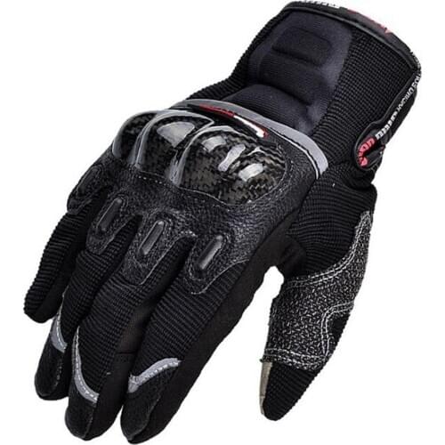 Scrambling Motorcycle Riding Gloves Full Finger Mobile Phone Touch Panel Knight Gloves Carbon Fiber Drop-Resistant Glove