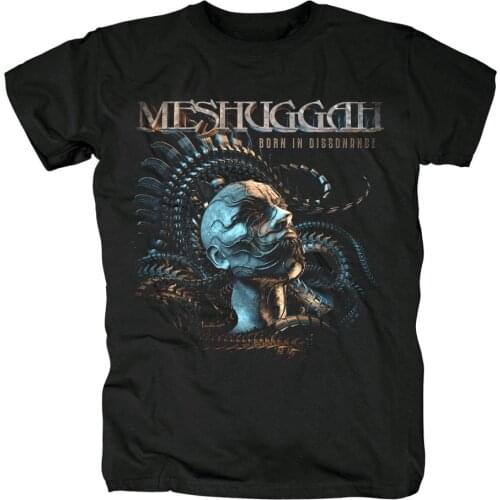 Meshuggah New Ss Short Sleeve L Large Black Extreme Metal Band T-Shirt