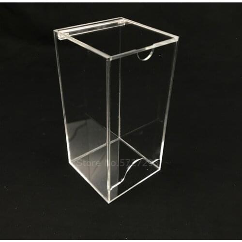 Single pocket acrylic tea bag dispenser clear coffee tea bag storage box holder home container for kitchen cabinets 90*90*180mm