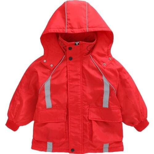 2021 Autumn Winter New Girls' Coat Childrens Long Cotton Baby Boy Kids Jacket Thickened Coat Tunic Hooded Windbreaker Korean