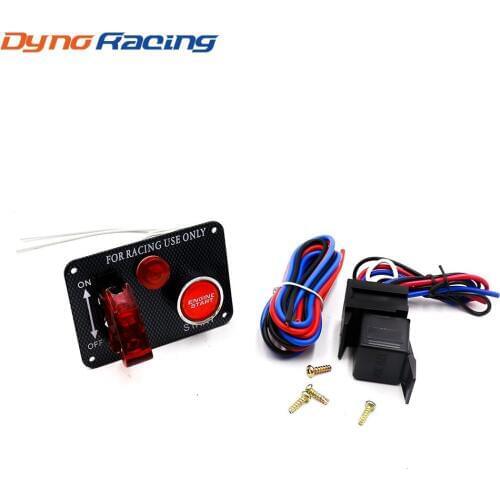 Racing Car Switch MP-3011 Carbon fiber Ignition Toggle Switch Engine Start Push Starter Button Panel Kit YC100512-01-CF