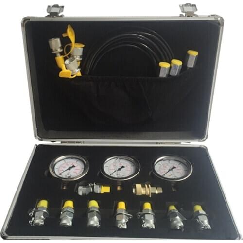 Portable Hydraulic Test Gauge Hydraulic Gauge Hydraulic Test Box Excavator Pressure Test Table Pressure Measurement Joints