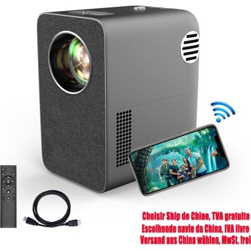 Portable Projector Beamer Home Theater Video Led LCD 4200 Lumens Wireless Airplay X760+W Freeshipping Projector For Mobile Phone