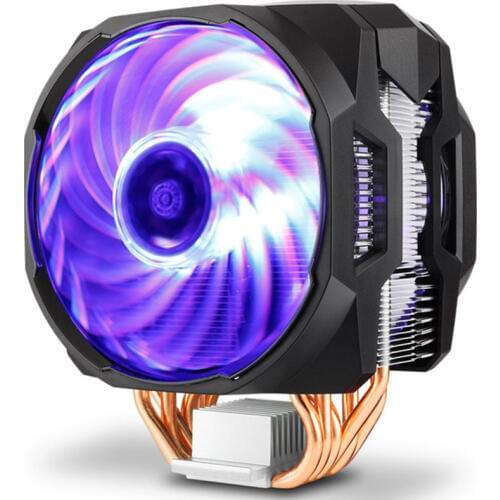 T610P6 Heat Pipe Cpu Radiator 12cmRGB Desktop Computer Cooling Fan NK-Shopping