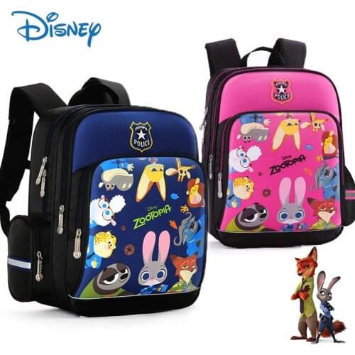 Disney Zootopia Children School Bags Cute Judith Nick Primary School Student Backpack Kids Large Capacity Bag for Boy Girl Gifts