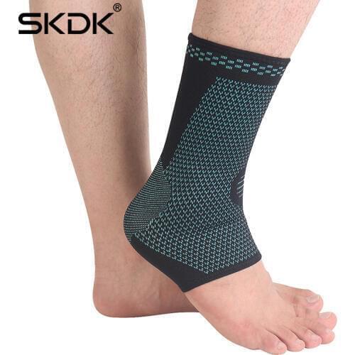 SKDK 1PC Elastic Nylon Ankle Support Foot Swelling Gym Sports Basketball Taekwondo Heel Protector Brace Relieve Arch Pain Reduc