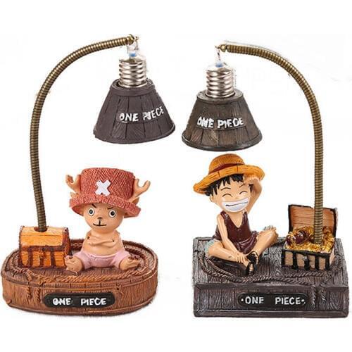 ONE PIECE Luffy Tony LED Night Lights Cute Resin Table Lamps Baby Night Lamp for Childrens Room Bedroom Toy Kids Birthday Gifts
