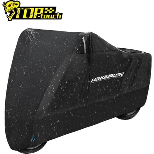 HEROBIKER Waterproof Biker Cover Motorcycle Cover Motorbike Moto Scooter Cover UV Protector Dustproof Motorcycle Raincoat M-4XL