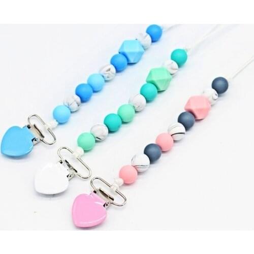 Personalised Pacifier Clips Baby Accessories Newborn Silicone Teether Infant Pacifier Holder Birthday Gift Chupetero Silicona