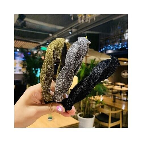 Ms. Fashion Personality Bright Pink Creative Pure Color Hair Band Girl Wash Face Makeup Hair Headband Accessories