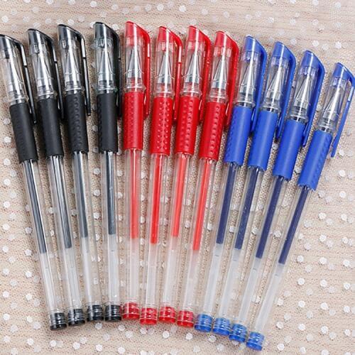 100 Pcs European Standard Neutral Pen Bullet Waterborne Pen Syringe Office Supplies Signature PEN Student Exam Dedicated