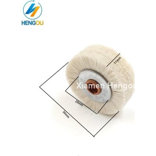 20pcs 35x6mm brush wheels and 10pcs rubber wheel install hole 8mm size 35x14mm