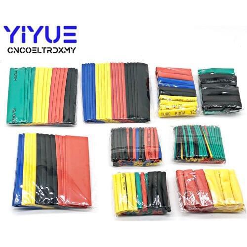 328Pcs/pack Assorted Polyolefin Heat Shrink Tubing Tube Cable Sleeves Wrap Wire Set 8 Size Multicolor
