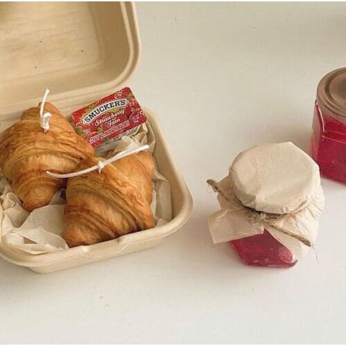 3d Croissant Candle Mold French Aromatherapy Silicone Mold Design Handmade Diy Self-made Candle Mold Cake Mold