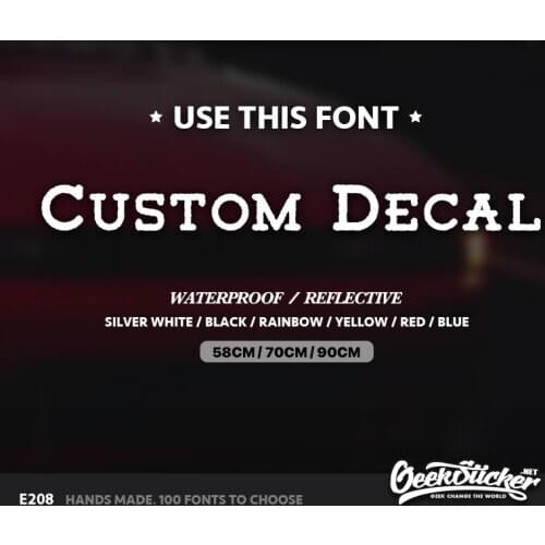 Customizati Auto Car Decal Sticker Waterproof Reflective Sticker For Audi A3 A4 A6 RS Wagon Mazda Toyota BMW VW Honda Ford Benz