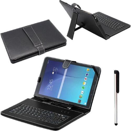 Hot-For Samsung Galaxy Tab E T560 9.6 mini USB Keyboard Stand Case Cover