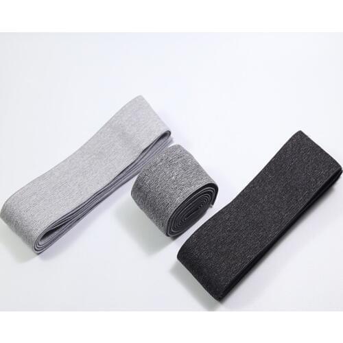 Black and white skin-tight elastic band webbing pants waistband rubber band flat accessories elastic pants belt