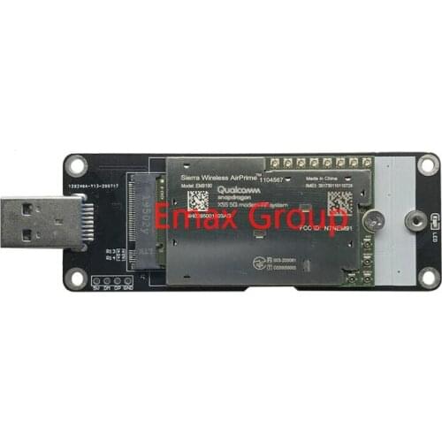 EM9190 sierra wireless M.2 5G module with usb to m.2 adapter