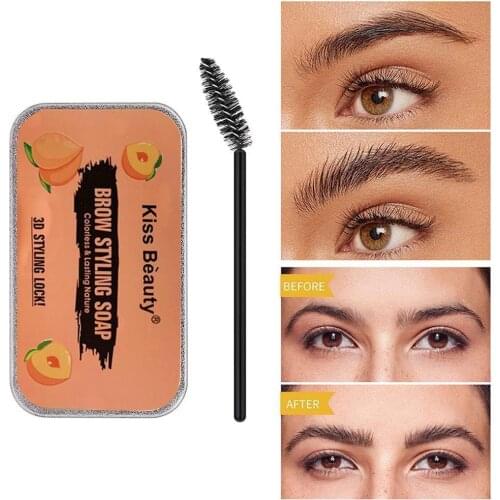 Eyebrow gel Brows Wax Waterproof Long-Lasting 3D Feathery Brow Soap Styling Womens For Eyebrows Wild Cosmetics Fluffy