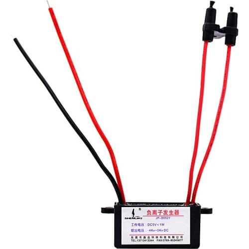 5V negative ion generator / household air purifier module / treatment of indoor second-hand smoke and haze oxygen bar