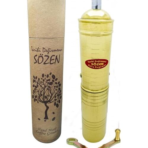 Coffee Mill Brass And Stainless Steel Material Adjustable Coffee Grinder Powder Coffee Espresso Mocapot Cold Brew Kitchen Tools