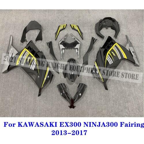 For KAWASAKI EX300 NINJA300 2013 2014 2015 2016 2017 Injection Bodywork Black Gray SE New ABS Whole Motorcycle Fairings Kits Fit