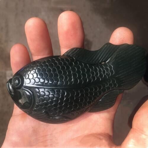 Natural Hetian Jade Fish Jade Pendant Jewelry Lucky Exorcise evil spirits Peace Auspiciou Amulet Fine Jewelry Jade Pendant