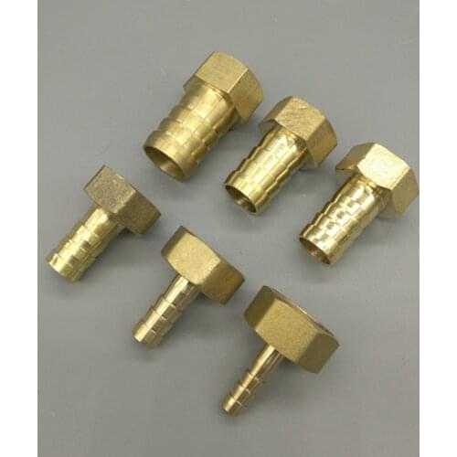 Brass Hose Fitting 4mm 6mm 8mm 10mm 19mm Barb Tail 1/8" 1/4" 1/2" 3/8" BSP Female Thread Copper Connector Joint Coupler Adapter
