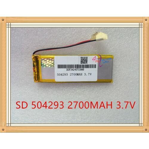 Tablet battery L degree of energy 3.7V polymer lithium battery 504293 2700mAh instrument navigation rechargeable batteries