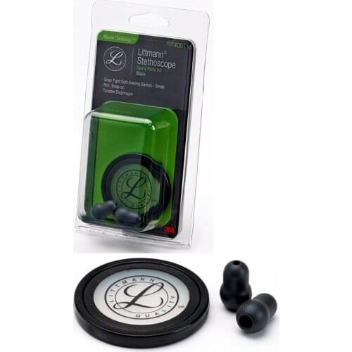 Medical Littmann Stethoscope Spare Parts Replacement Accessories Earplug Eartips Diaphragm & Rim Assembly Kit Black 40011 Model