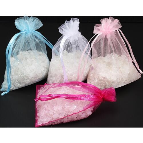 50pcs/bag 7x9 cm Organza Bags Jewelery small Pouches Wedding Party Decoration Drawable Bags Gift Packaging