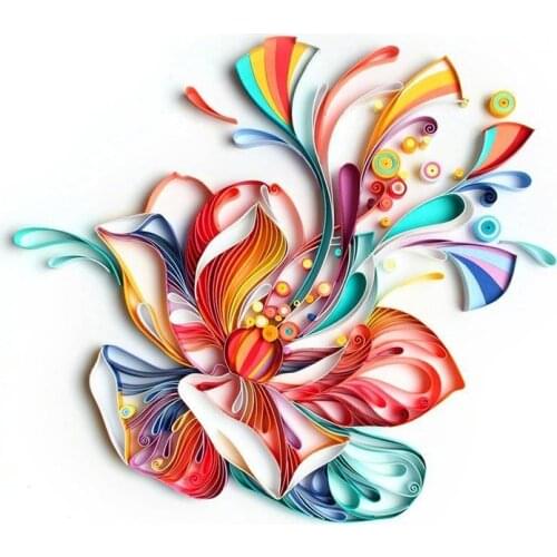 New Fresh flowers Quilling paper painting DIY Design paper decor craft tool scrapbook sticker decoupage quill material tools Kit