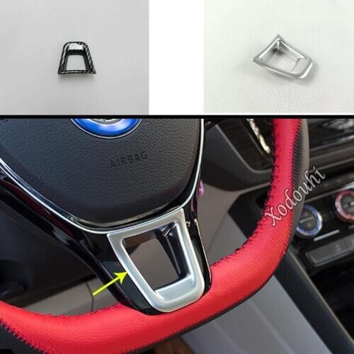 For Volkswagen VW T-cross Tcross 2018 2019 2020 Car Sticker Cover Steering Wheel Interior Kit Switch Trim Frame Parts Moulding