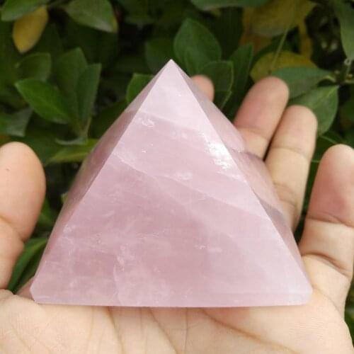 6cm Natural powder crystal quartz Pyramid crystal healing point