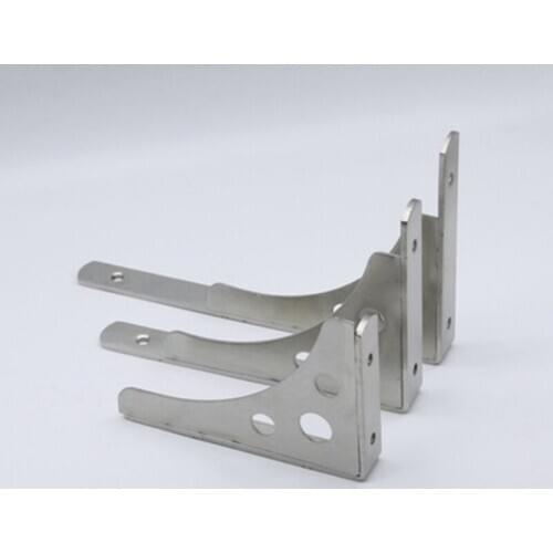Newest 2Pcs Silver Color Tripod Bracket for Wall Shelf Bookcase Compartment Mounting Bracket Mount fixed support Shelf