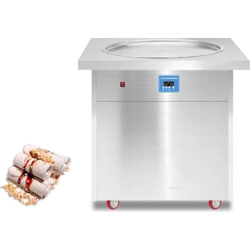 New 110v 220v tabletop use freeze yogurt electric Fried Ice Cream Machine frying thai ice pan machine Home Use