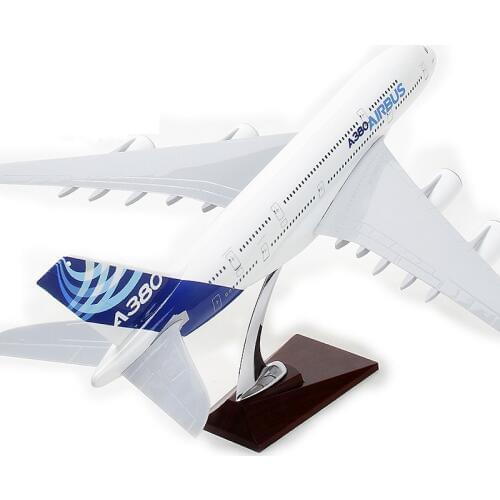 New Biggest Size 45cm Long Airbus A380l Aircraft Best Gift A380 Plane Model Aircraft Airplane Model For Baby Toys