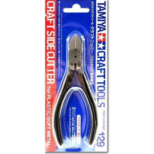 NEW Tamiya 74129 Craft Tool Series Craft Side Cutter for Plastic/Soft Metal Tool