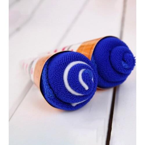 1 Pcs Washcloth Towel Cake Shape Gift Soft for Wedding Birthday Party Couple Valentines Day STTA889