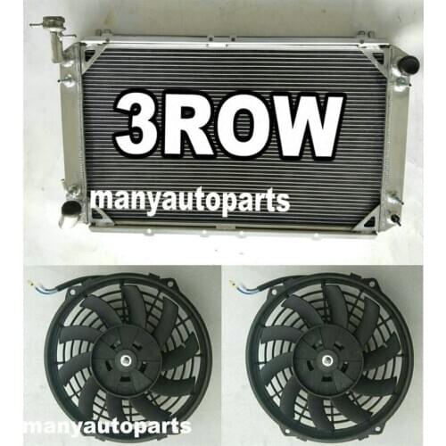 Radiator + Fans For Nissan Patrol Y60 GQ 2.8 4.2 D RD28 TD42 3.0 Petrol AT 87-97 96 95 94 93 92