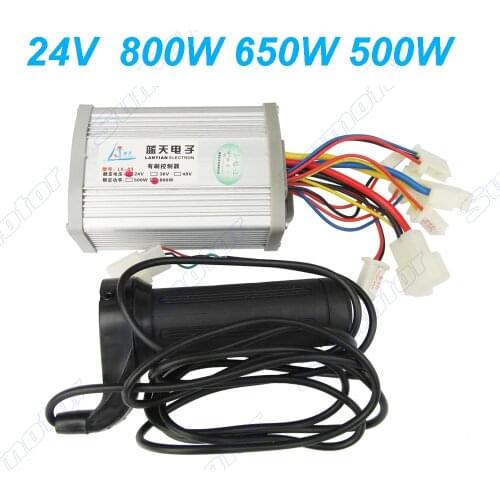 24V 800W 650W 500W brushed motor speed controller with Handle, for electric bicycle electric bike e-bike scooter ATV vehicle