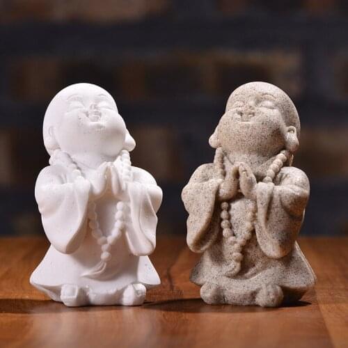Crafts Little Monk Resin Decoration Creative Sculpture Home Decoration Decoration Gift Decoration