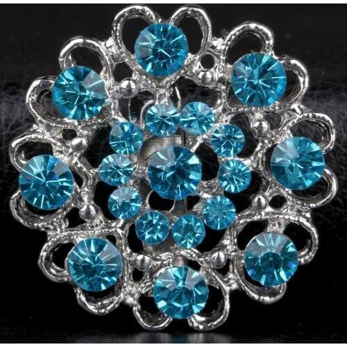 Ruiday Flower Brooch Jewelry For Women/men Fashion Jewelry Brooch Pins Metal Scarf Wedding Gift Diy Jewellery Accessories