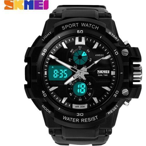 Skmei Mens Watches Top Brand Luxury Sport Watch Quartz Digital Analog S Shock Watch Military LED Wristwatches relogio masculino
