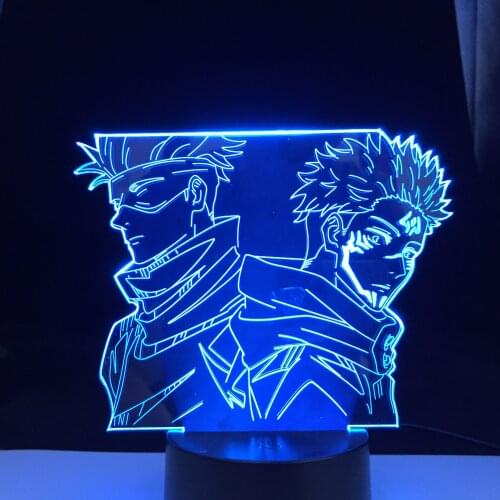 Jujutsu Kaisen Satoru Gojo Led Night Light Yuji Itadori for Room Deco Birthday Gift Jujutsu Kaisen Lamp Yuji Itadori Anime Lamp