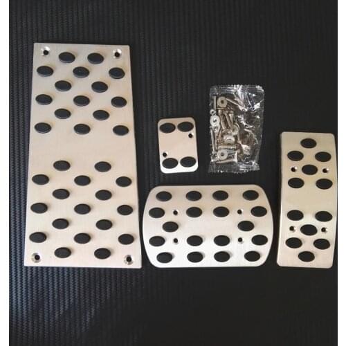 TTCR-II Car Accessories For Toyota Vellfire AT Automatic Brake Footrest Pedal Pedales Kit Stickers Cover Styling Plates Pads